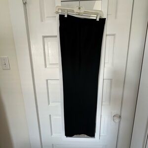 Womens Guinex fine dress wool pant, charcoal, size 10